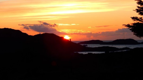 Cruachan Holiday Home | Sunset View From Family Room