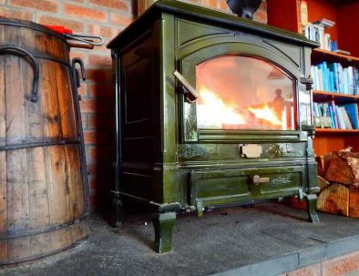 Cruachan Holiday Home | Scottish Highlands | Enjoying the wood burning stove on a cold winter day