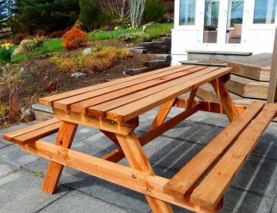 Cruachan Holiday Home Picnic Bench